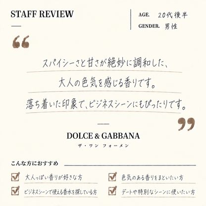 DOLCE&GABBANA（ドルガバ） ザ・ワン フォーメン EDT