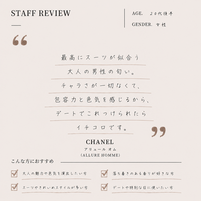 CHANEL（シャネル）アリュームオム EDT
